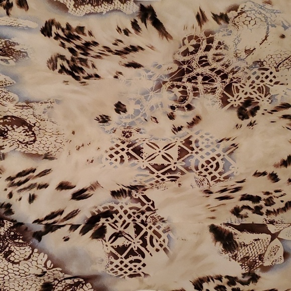 Vintage Freestyle Leopard Floral Print Fitted Women's Size Large - Picture 6 of 8